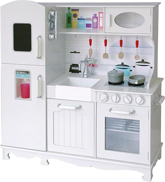 Gambol, wooden play kitchen, timeless kids kitchen, pretend play, kids kitchen toy, wood kitchen set, Toyzinn, Gambol UAE, roleplay kitchen set