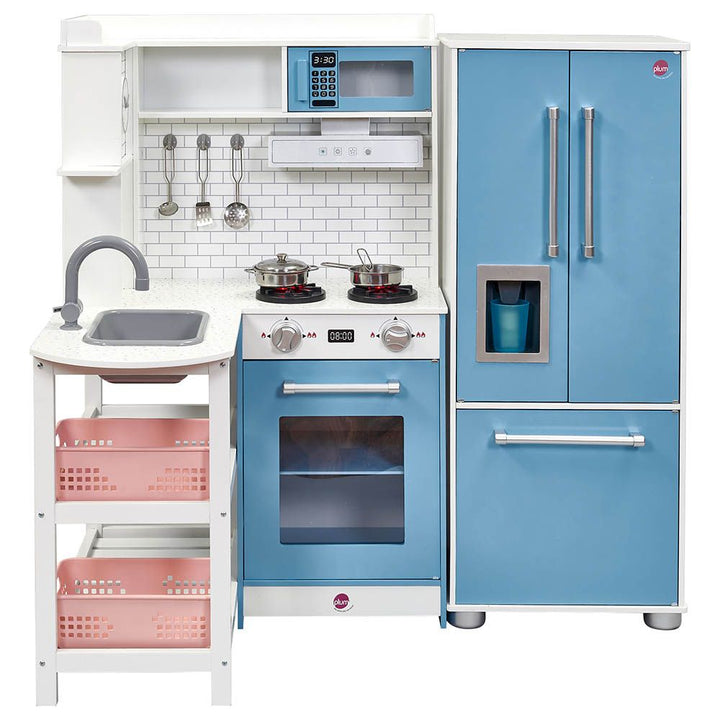 Plum, Penne Pantry kitchen, wooden play kitchen, corner kitchen set, kids kitchen with fridge, pretend play, Toyzinn, Plum kitchen UAE