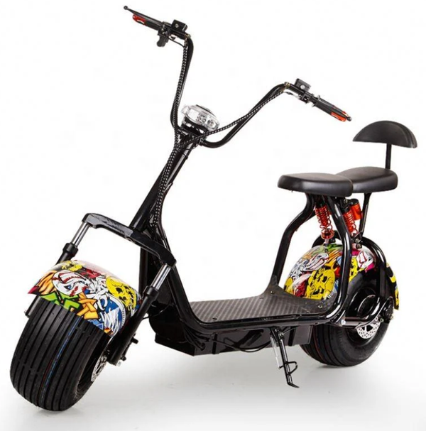 Gambol 60V scooter, Coco Harley adult scooter, fat tyre electric scooter, Harley-style e-scooter, adult ride-on, Toyzinn scooter, electric bike UAE