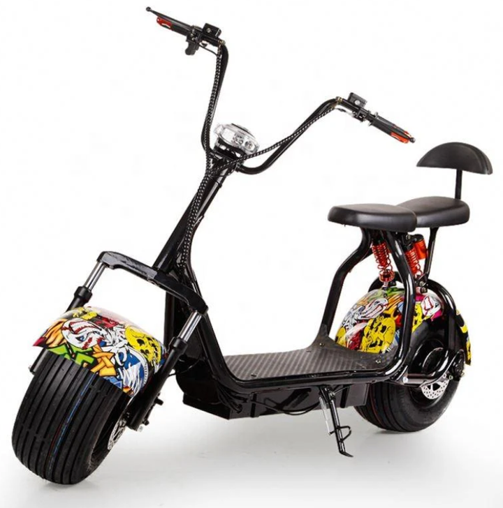 Gambol 60V scooter, Coco Harley adult scooter, fat tyre electric scooter, Harley-style e-scooter, adult ride-on, Toyzinn scooter, electric bike UAE