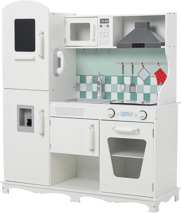Gambol, wooden kitchen playset, kids play kitchen, toy oven and sink, pretend play kitchen, kitchen set with storage, Toyzinn, Gambol UAE,
