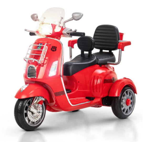 Gambol ride-on bike, 12V kids bike, dual seat electric bike, battery operated kids bike