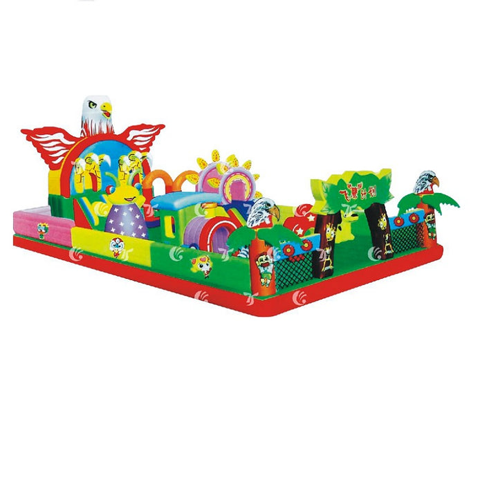 jungle bouncy park, big eagle bouncer, kids inflatable park, Gambol bouncy castle