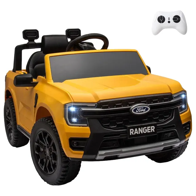 Ford Ranger ride on car, yellow kids electric car, junior ride on car, Gambol kids vehicle, 12V ride on truck