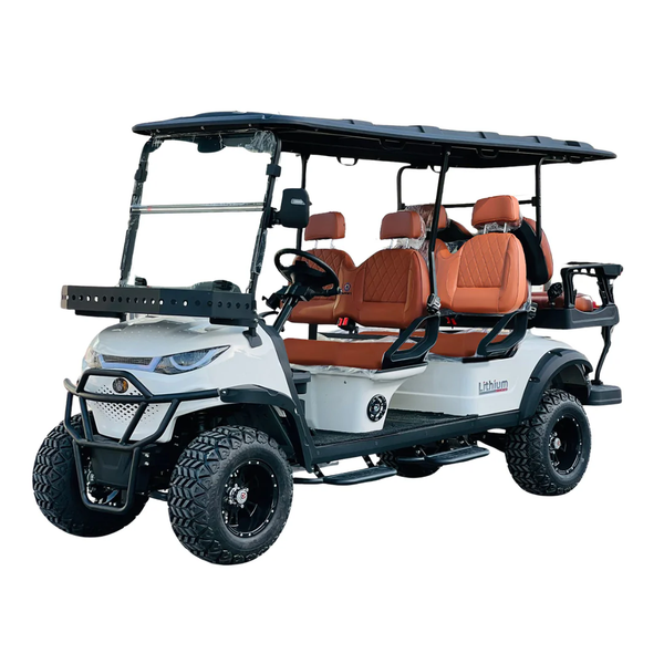 Gambol golf cart, electric golf cart, 6-seater cart, 4+2 golf buggy, lifted golf cart, premium ride-on, Toyzinn, eco golf cart UAE, electric utility cart