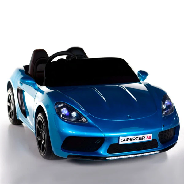 Gambol - Super Fast 24v 2 Seat Porsche Style Kids Sports Car - Blue