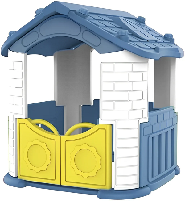 Gambol - Cozy Cottage Playhouse with Openable Doors - Blue
