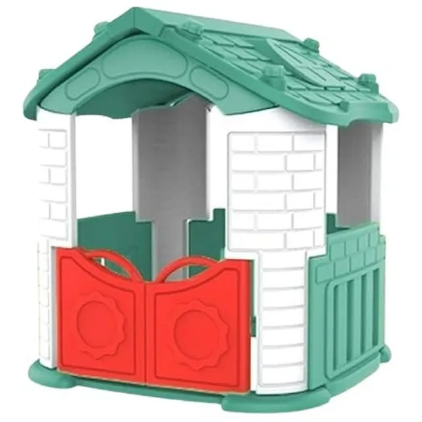Gambol - Cozy Cottage Playhouse with Openable Doors - Green