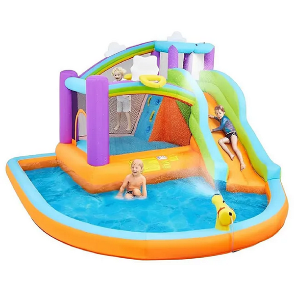 Gambol - Water Fun Inflatable Playhouse With Slide And Splash Pool