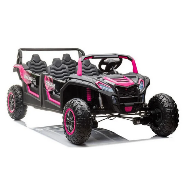 DORSA - Electric Buggy A033 White Leather Seats 4 Updated Motors 150 Watts - Pink