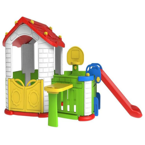 Gambol - CHD-808 Big Happy Playhouse with 3 Play Activities - Red