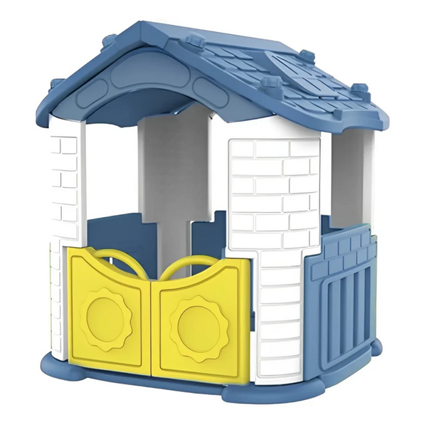 Gambol - Cozy Cottage Playhouse with Openable Doors - Blue