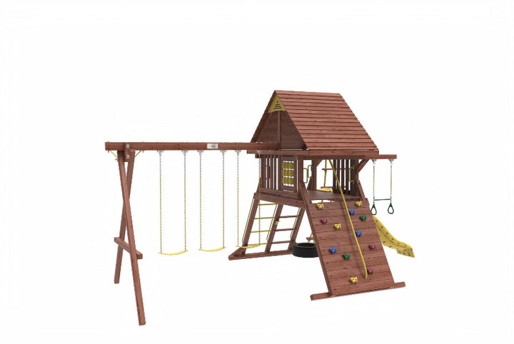 Wooden outdoor playset UAE, swing and slide set, outdoor swing set, wooden swing set, المراجيح ومجموعات اللعب’ شراء بلايست أوستن الإمارات , مجموعة ألعاب خارجية للأطفال الإمارات
