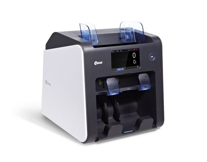 Kisan K2, cash sorter, 2 pocket currency counter, money counting machine, note sorter, banknote sorter, counterfeit detection, Toyzinn