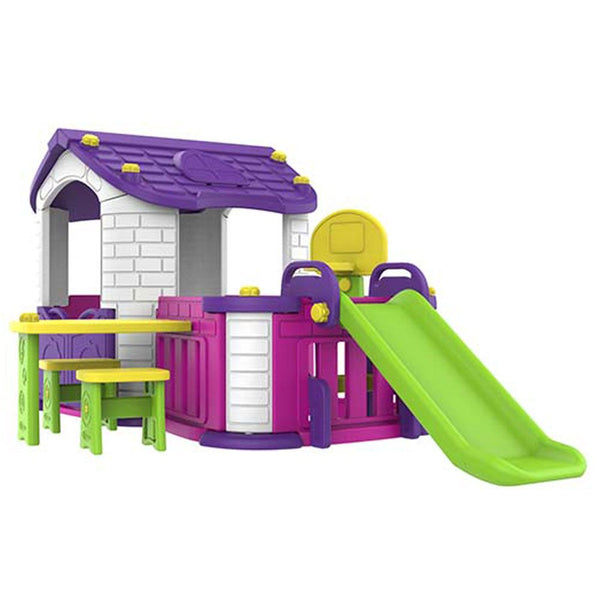 Gambol - Big Indoor/Outdoor Playhouse with 3 Play Activity