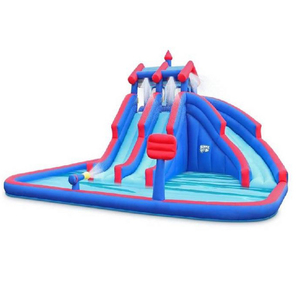 kids water park, inflatable water slide, outdoor fun, water adventure, حديقة مائية للأطفال، منزلقات مائية للأطفال، مرح في الهواء الطلق، مغامرة مائية للأطفال, Water Slide Park, Sturdy, Water Sprayer, Safety Net,